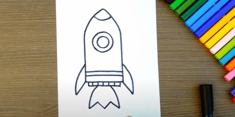 Как нарисовать ракету тем, кто вообще не художник
