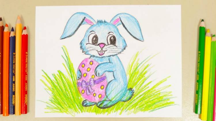 Как нарисовать Пасхального кролика