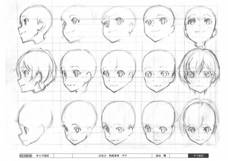 Рисование аниме лица для начинающих