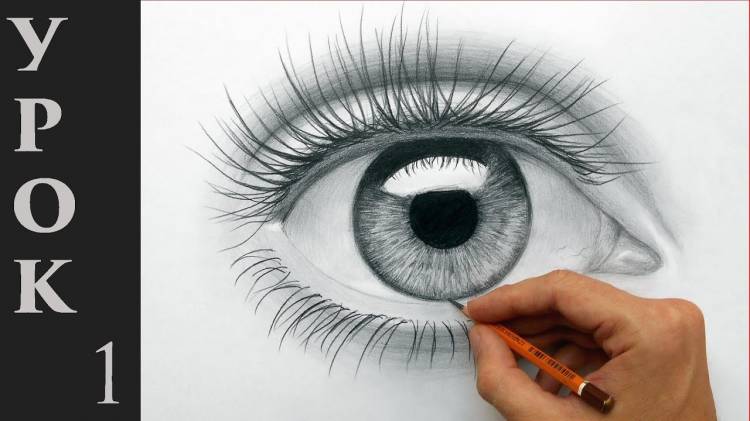 Как рисовать (нарисовать) глаза карандашом