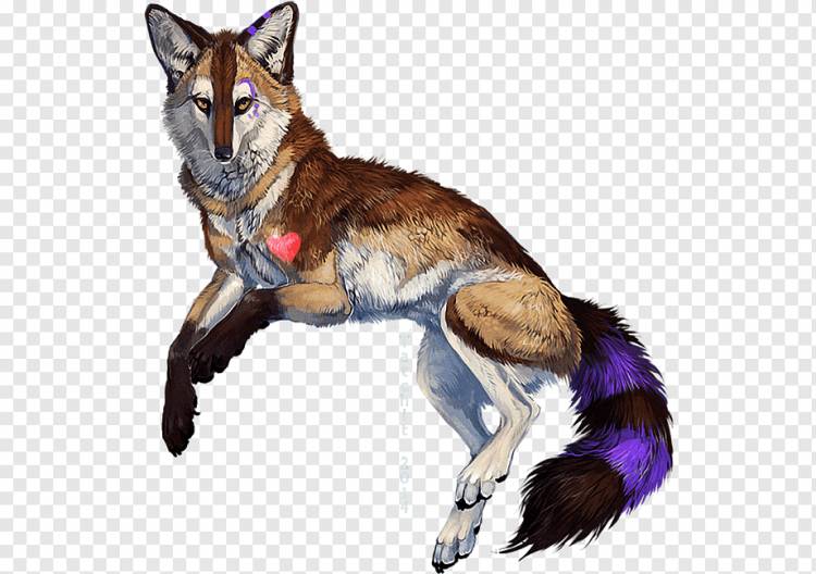 Рыжая лиса Серый волк Рисунок, лиса, легендарное существо, млекопитающее, животные png
