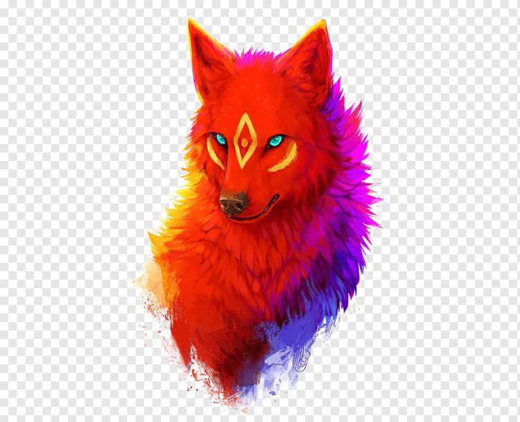 Иллюстрация красного волка, Рисование собак Цифровое искусство, Волк, животные, carnivoran, собака png