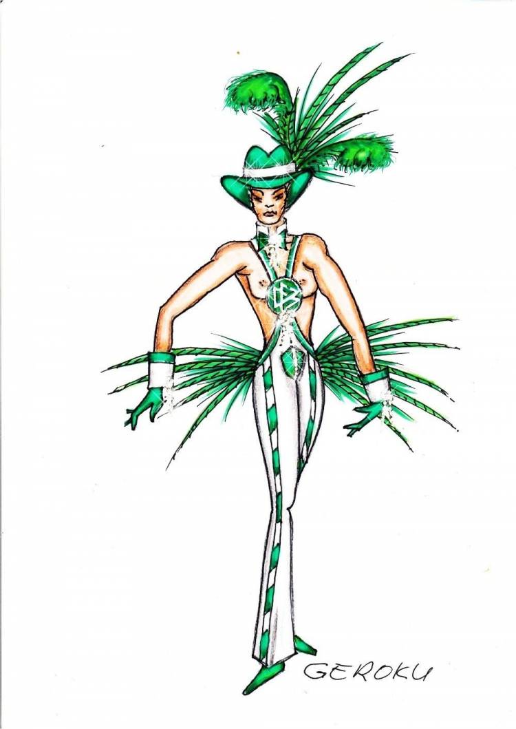 Эскиз тематического карнавального костюма