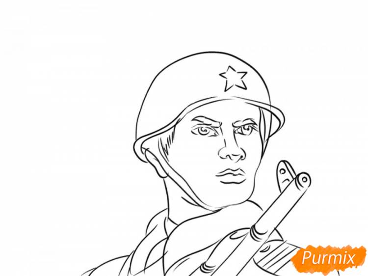 Как нарисовать солдата на