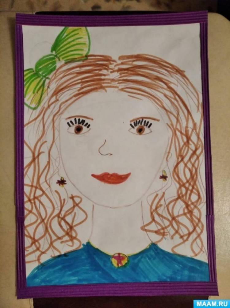 Выставка детских рисунков ко Дню матери «Портрет моей мамочки» (подготовительная группа) 