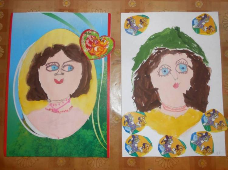 Мастер-класс по рисованию «Портрет мамы» для оформления выставки к Дню матери 