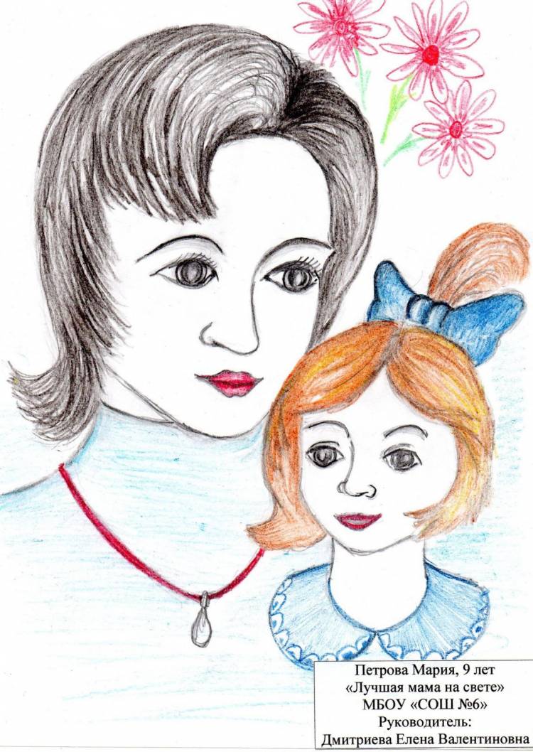 Онлайн-выставка детского рисунка ко Дню матери