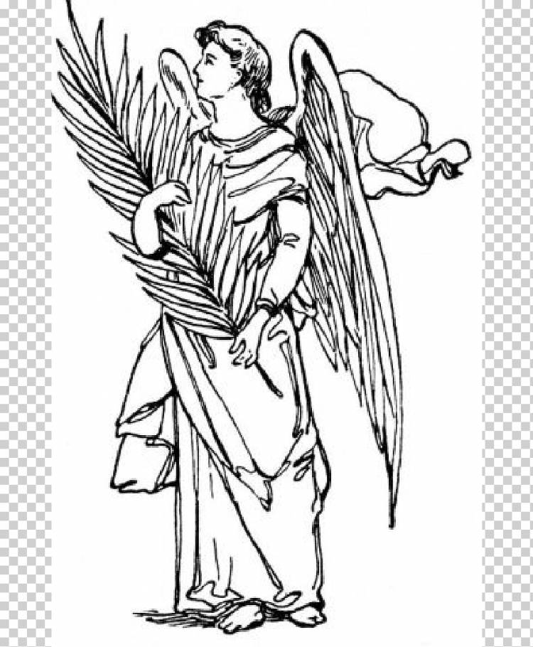 Святой Гавриил Архангел Михаил Раскраска, Ангел-Хранитель, белый, ребенок, рука png