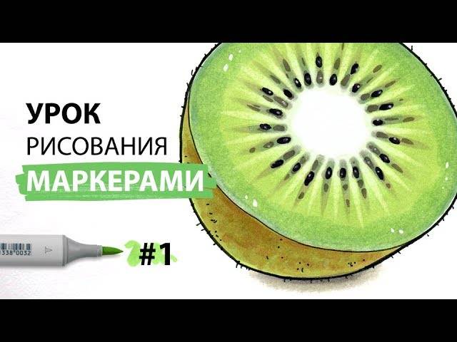 Урок по рисованию маркерами для новичков