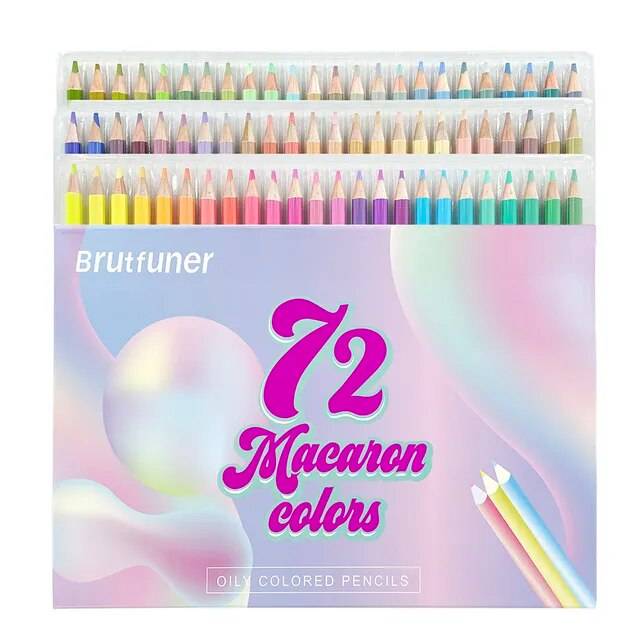 Профессиональные пастельные масляные цветные карандаши для рисования, карандаши для рисования, яркие цвета, принадлежности для карандашей