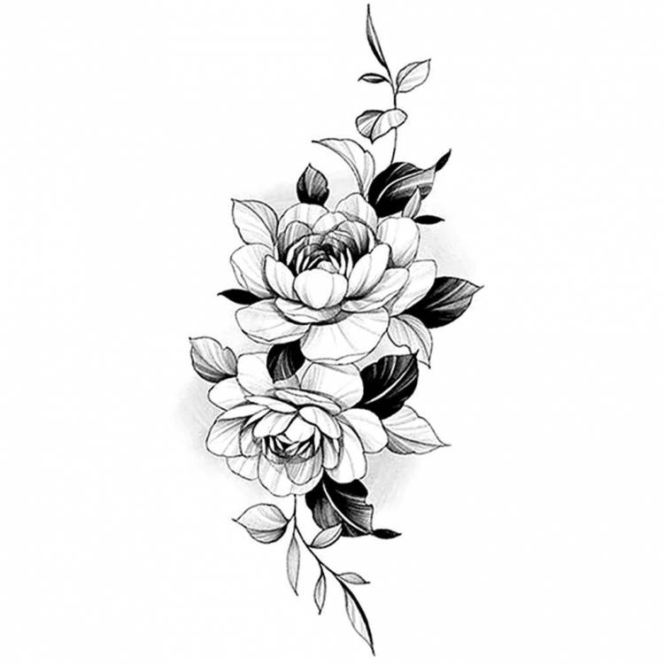 Эскиз татуировки наклейки абстрактные наклейки цветы розы