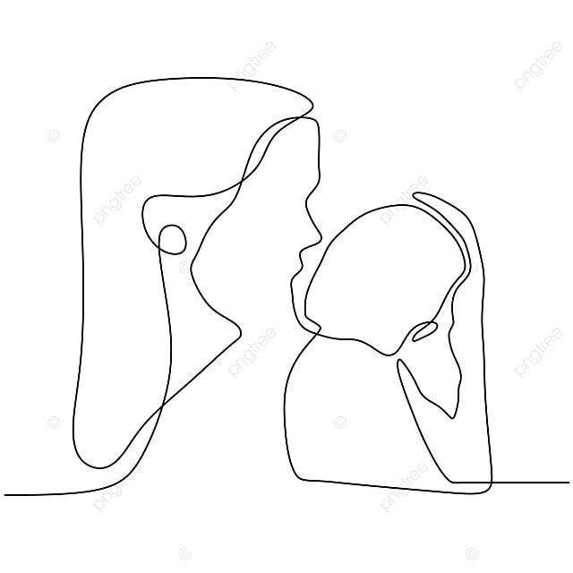 рисунок Мама и малыш непрерывный линии векторные иллюстрации дизайн минимализм PNG , детский рисунок, рисунок крыла, рисунок крысы PNG картинки и пнг рисунок для бесплатной загрузки