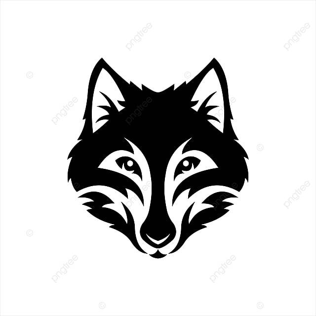 голова волка монохромный символ логотип векторная иллюстрация PNG , волк здесь, логотип, волк иконки PNG картинки и пнг рисунок для бесплатной загрузки