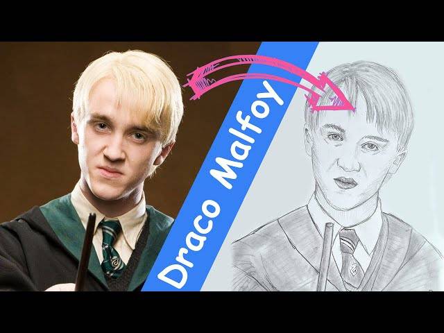 Как нарисовать Драко Малфоя, рисунок карандашом