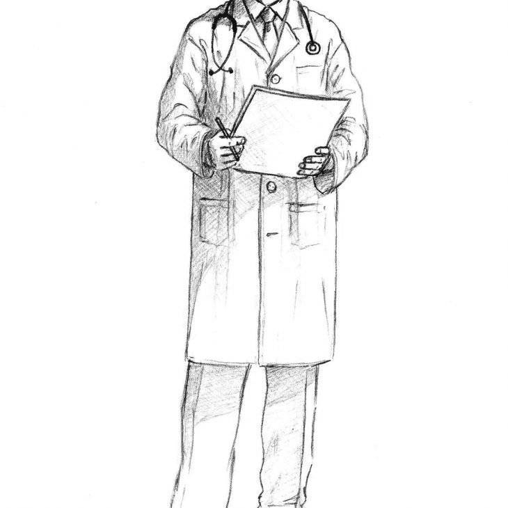 Рисунок профессия врач эскиз 