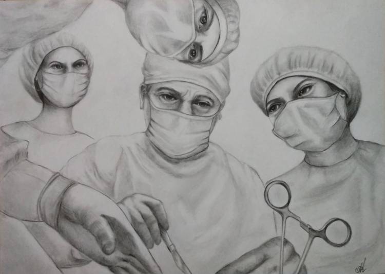 Рисунок на тему профессия врач