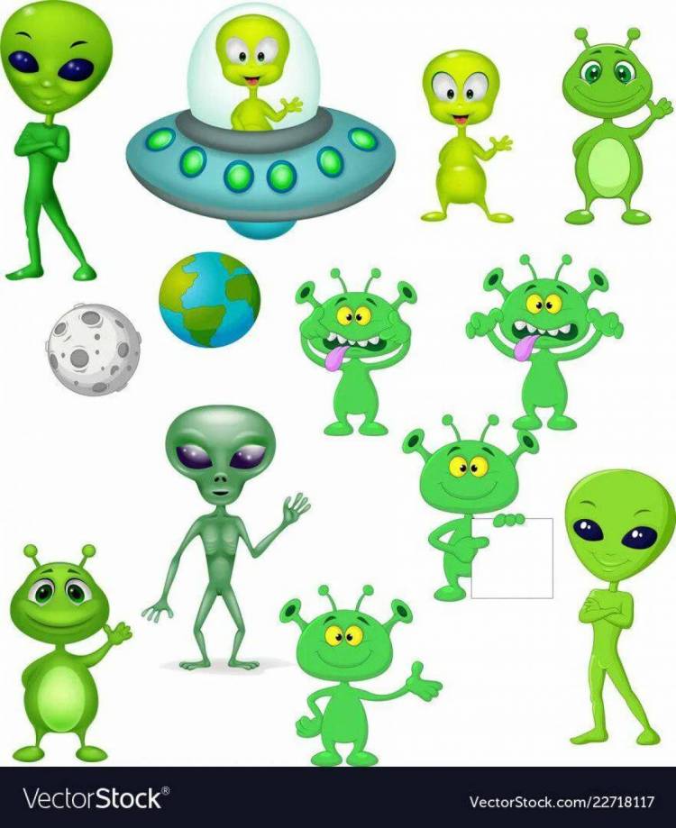 Картинки Инопланетяне для детей 