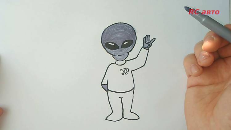 Как нарисовать инопланетянина