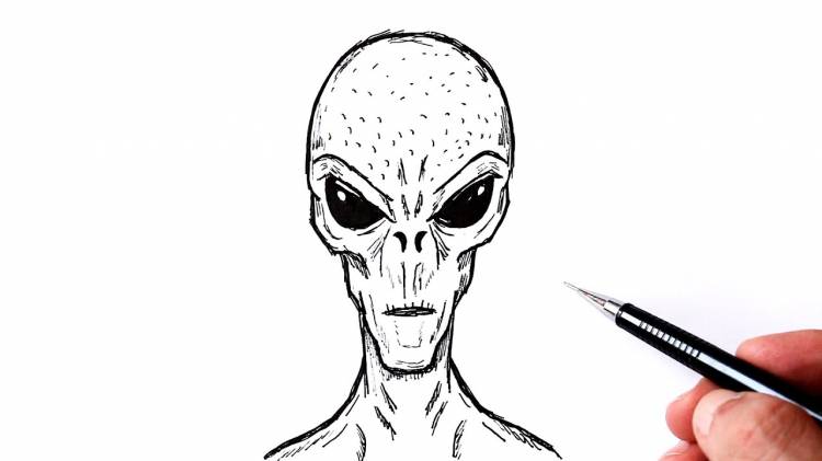 Как нарисовать Инопланетянина