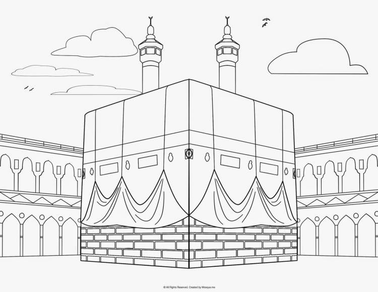 Мечеть легкий рисунок