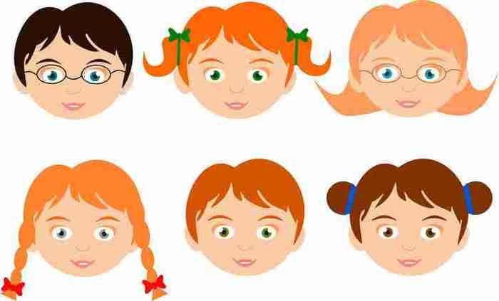 Детские лица картинки и простые срисовки для детей