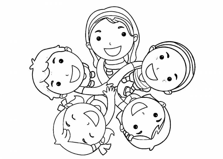Раскраски День защиты детей распечатать или скачать бесплатно в формате PDF