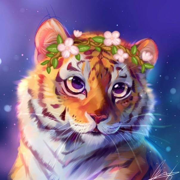 Картинки, рисунки Тигров на Новый год