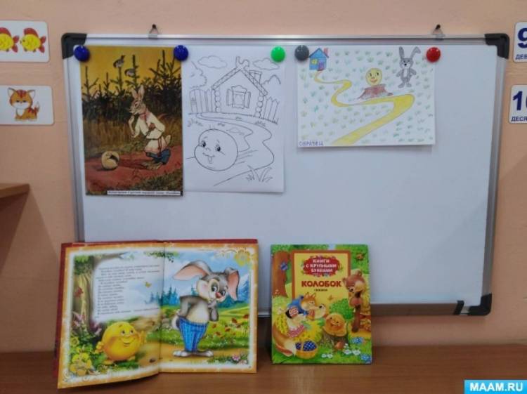 Конспект ООД по рисованию «Моя любимая сказка «Колобок» в старшей группе детского сада 
