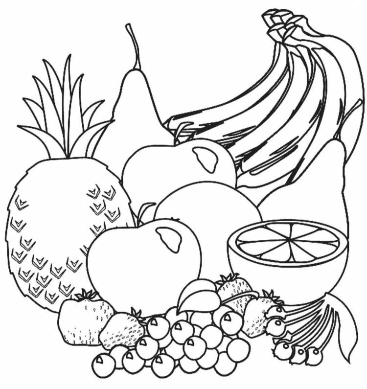 Рисунок полезные фрукты