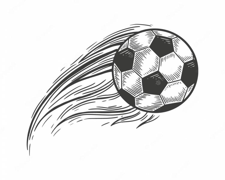 Рисунок на футбольную тематику
