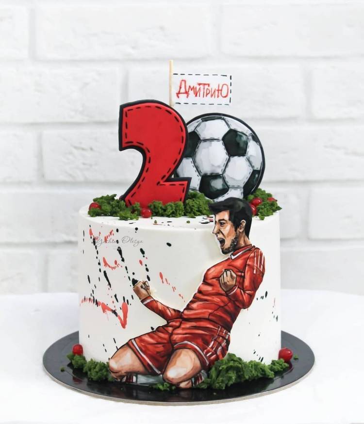 Футболист картинка на торт