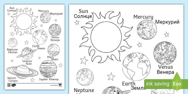 Рисунок на тему Солнечная система