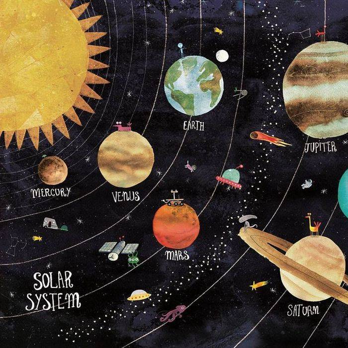 Картинки Солнечной системы для срисовки