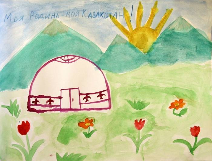 Детские рисунки ко дню республики Башкортостан