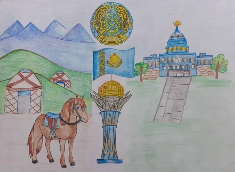 Рисунок на тему независимый казахстан 