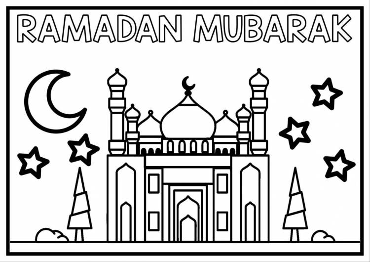 Раскраска рамадан