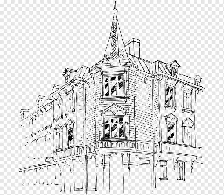 Северный классицизм Классическая архитектура Фасад, Дин, здание, другие, монохромный png