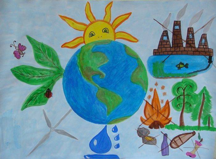 Рисунки на тему экология для конкурса в школу
