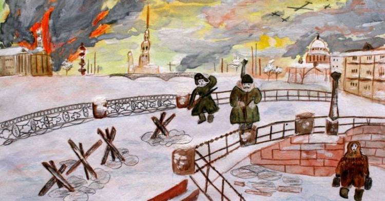 Блокада Ленинграда глазами детей»выставка рисунков
