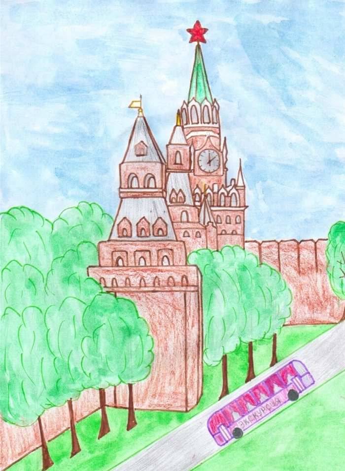 Детские рисунки Кремля