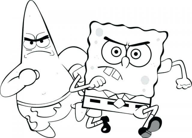 Рисунки карандашом Губка Боб и Патрик для срисовки 