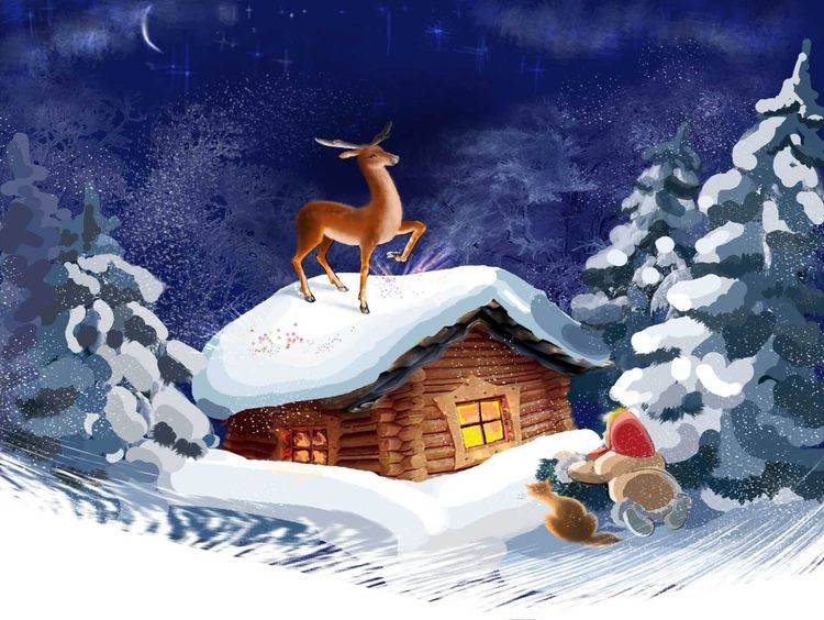Рисунки на тему Зимняя сказка для детей в детский сад