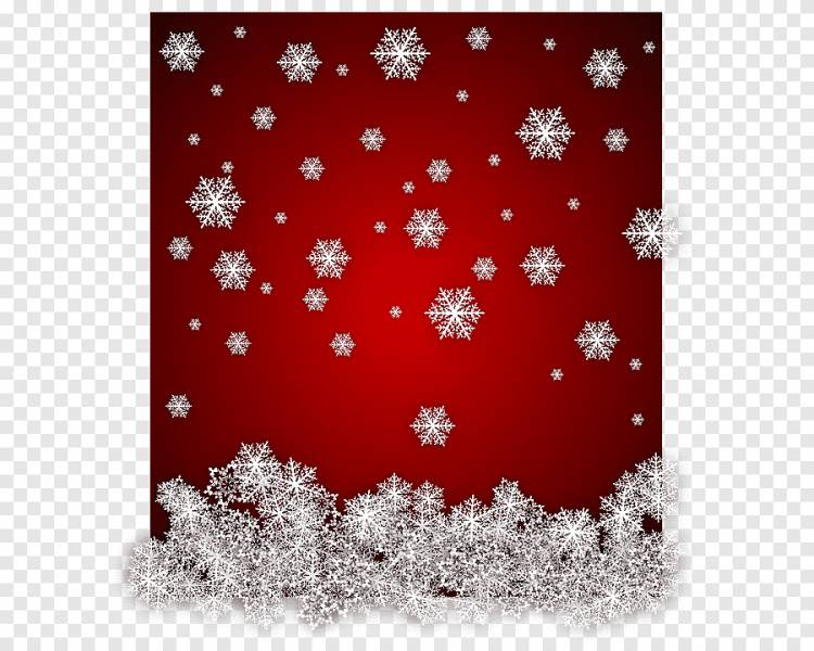 Рисунок снежинки, новогодняя красная снежинка зима, зима, поздравительная открытка png