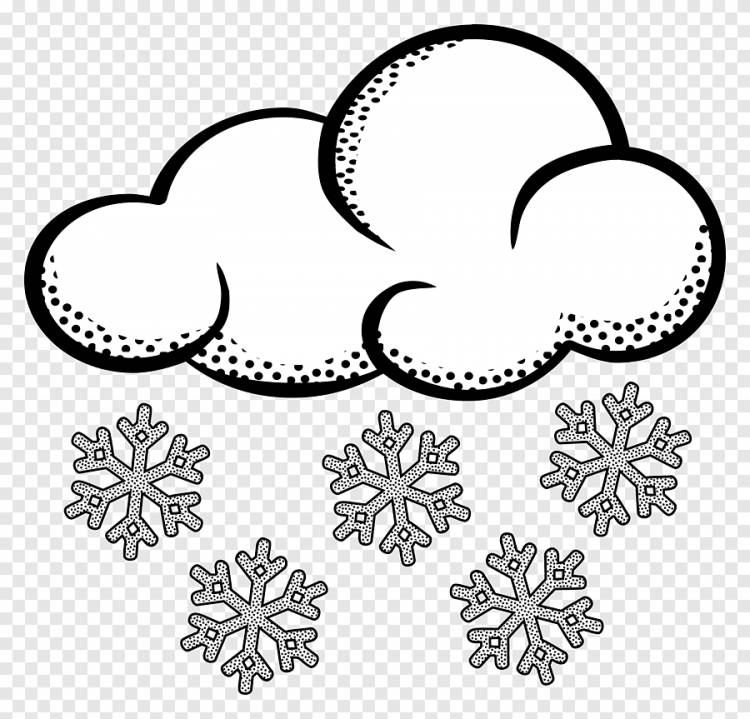 Снежинка Облако, Снег с Черным, облако, монохромный png