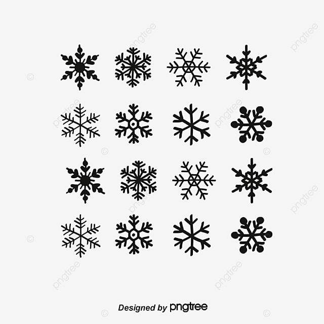 вектор снежинки PNG , снежинка клипарт черно белый, снежинка, Черное и белое PNG картинки и пнг PSD рисунок для бесплатной загрузки