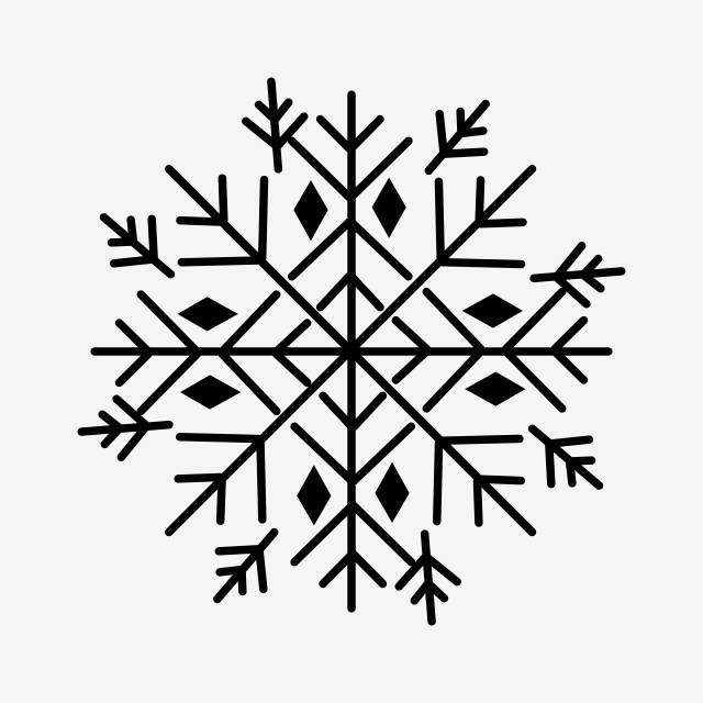 снежинка клипарт Png элемент вектора PNG , снежинка клипарт черно белый, снежинка, зима PNG картинки и пнг рисунок для бесплатной загрузки
