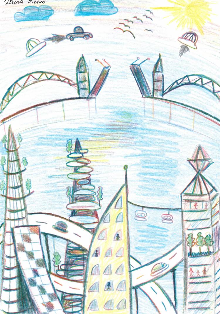 Конкурс детского рисунка Город будущего