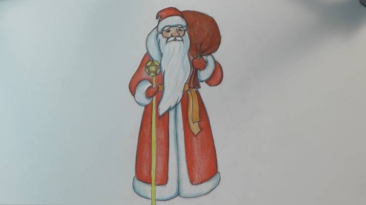 Как нарисовать Деда Мороза how to draw santa claus step by step easy