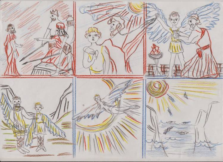 Мифы древней греции рисунки детей