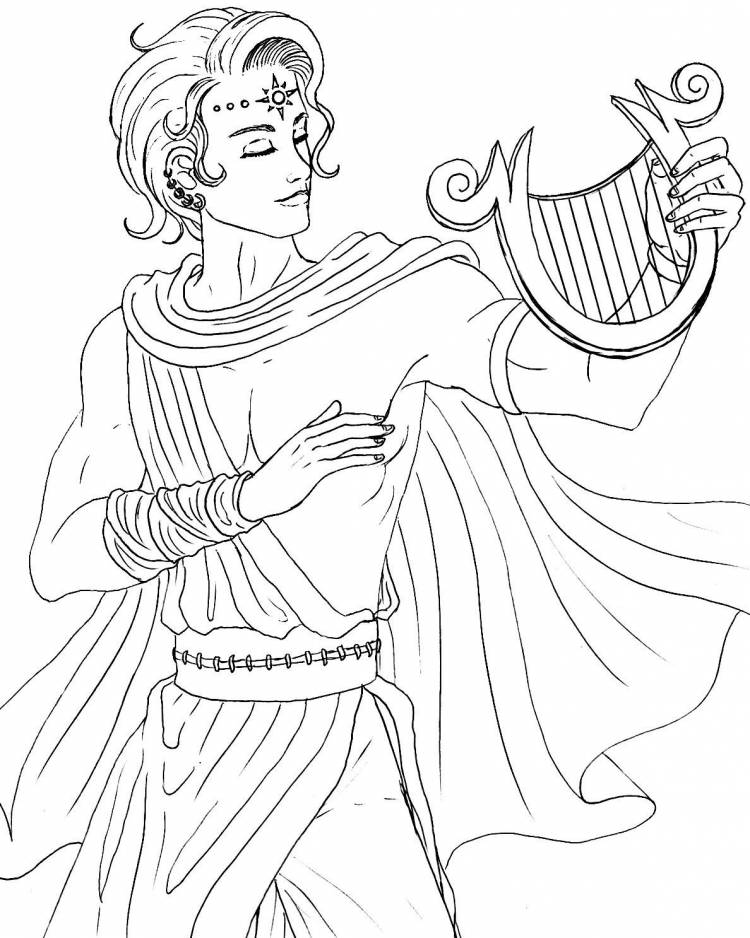 Орфей рисунок для срисовки
